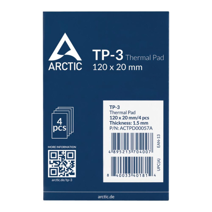 Термопрокладка для процесора 4PK 120X20X1.5 ACTPD00057A ARCTIC