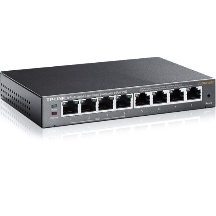 8-портовий гігабітний настільний РоЕ Easy Smart комутатор, TL-SG108PE  TP-LINK