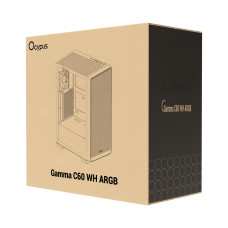 Корпус для комп'ютера ATX W/O PSU GAMMA-C60-WHG400XX-GL OCYPUS