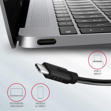 Хаб концентратор  AXAGON HMC-4G2 SuperSpeed ​​USB-C 10 Gbps SPEEDSTER 4, Grey