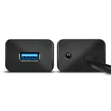 Хаб AXAGON HUE-SA7BP USB3.0 CHARGING hub, 40cm USB-A cable, Black