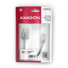 Адаптер  AXAGON RUCM-AFAC USB-C <> USB-A cable adapter cable adapter 0,2m, Silver