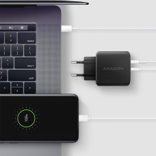 Мережевий зарядний пристрій AXAGON ACU-PQ45, QC3.0,4.0/AFC/FCP/PPS/Apple + PD type-C, 45W, black