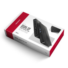 Хаб концентратор AXAGON HMC-U4 USB4 40Gbps DUAL 4K DISPLAY 12in1 dock, Black