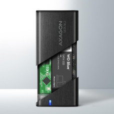 Зовнішній карман для накопичувачів AXAGON EEM2-SBC SuperSpeed+ USB-C - M.2 SATA SSD RAW box