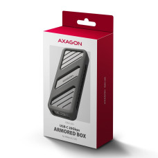 Зовнішній карман для накопичувачів AXAGON EEM2-20G USB-C 20Gbps - M.2 NVMe SSD ARMORED box