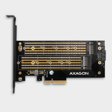 Aдаптер AXAGON PCEM2-D PCIe NVMe+SATA M.2 adapter