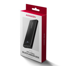 Зовнішній карман для накопичувачів AXAGON EEM2-UB2 USB-C 10Gbps - M.2 NVMe SSD BLACK ARROW box