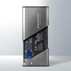 Зовнішній карман для накопичувачів AXAGON EEM2-SG2 SuperSpeed+ USB-C - M.2 NVMe & SATA SSD RAW box