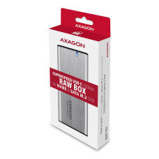 Зовнішній карман для накопичувачів AXAGON EEM2-SG2 SuperSpeed+ USB-C - M.2 NVMe & SATA SSD RAW box