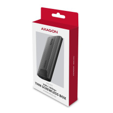 Зовнішній карман для накопичувачів AXAGON EEM2-GTS2 USB-C 10Gbps - M.2 NVMe & SATA SSD THIN SCREWLESS box
