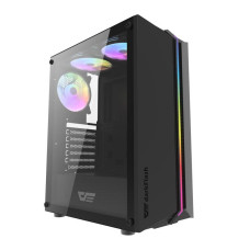 Корпус для комп'ютера DARK FLASH DK151 LED ATX без блока живлення, чорний