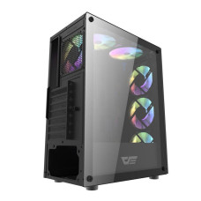 Корпус для комп'ютера DARK FLASH DK151 LED ATX без блока живлення, чорний