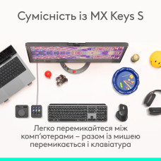 Маніпулятор миша бездротова LOGITECH MX Master 4 Performance Wireless Mouse for Business - GRAPHITE - 2.4GHZ/BT - N/A - EMEA28i-935