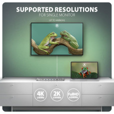 Хаб концентратор AXAGON HMC-10HLS USB-C 5Гбіт/с 9in1 hub, сірий