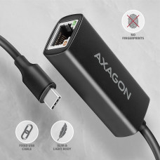 Мережевий адаптер AXAGON ADE-ARC USB-C 1 gigabit, чорний
