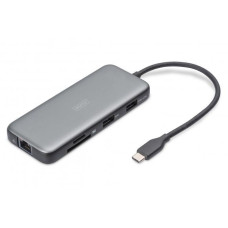 Док-станція USB-C, 7 портів, 1xHDMI, 3xUSB 3.2 Gen 2, 1xRJ45, 1xSD, 1xMicroSD, 1xPD DA-70914 DIGITUS by ASSMANN