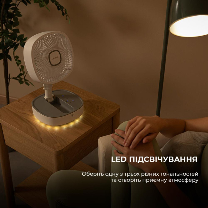 Портативний вентилятор CECOTEC Telescopic fan EnergySilence 1000 FoldAir Portable (CCTC-08361)