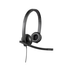 Головні дротові навушники накладні з вбудованим мікрофоном LOGITECH H570e Corded Stereo USB Headset (Teams version) - BLACK - EMEA28-935 - USB-A