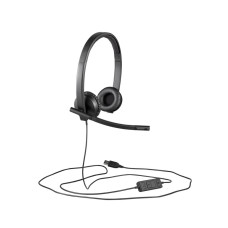 Головні дротові навушники накладні з вбудованим мікрофоном LOGITECH H570e Corded Stereo USB Headset (Teams version) - BLACK - EMEA28-935 - USB-A