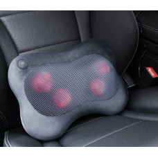 Масажна подушка NAIPO Back and Neck (Ultra-soft Plush Fabric) для спини та шиї з підігрівом та додатковою функцією масажу Шиатцу (ультрам'яка плюшова тканина);модель - MGP-129M
