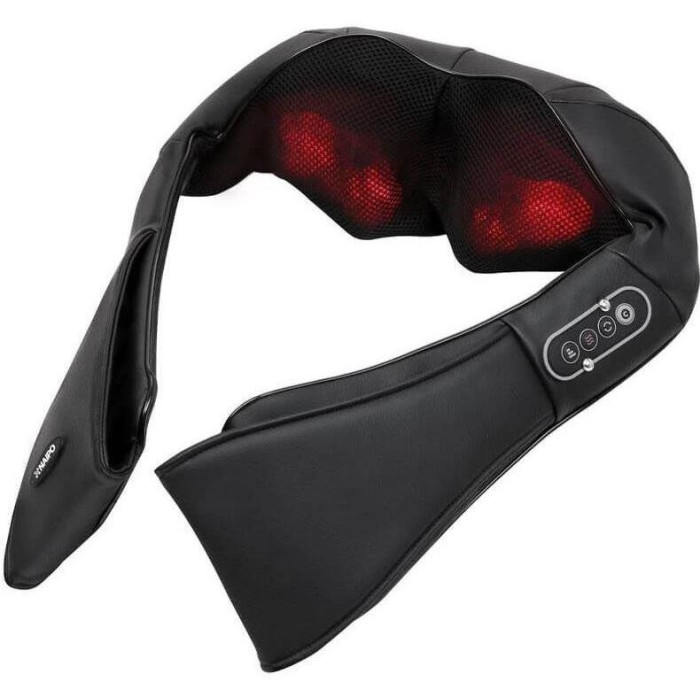 Масажер NAIPO Shoulder & Neck Massager with Shiatsu Kneading Massage and Heat з підігрівом для шиї з функціями масажу Шиатцу та 3D-обертанням; модель - MGS-150DC