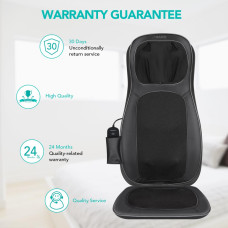 Масажна накидка на крісло Naipo Neck and Back з підігрівом і вібрацією MGBK-C2030 (Black)