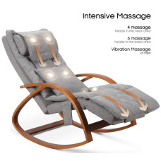 Масажер - крісло-гойдалка NAIPO Massage Rocking Chair для спіни з підігрівом, вібрацією та додатковою функцією масажу Шиатцу; модель - MGC-2300P