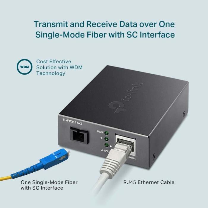 Гігабітний WDM медіаконвертер, FC311A-2 TP-LINK
