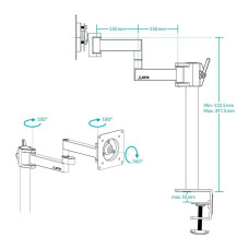 Кріплення для монітора ARM X1 AEMNT00061A ARCTIC