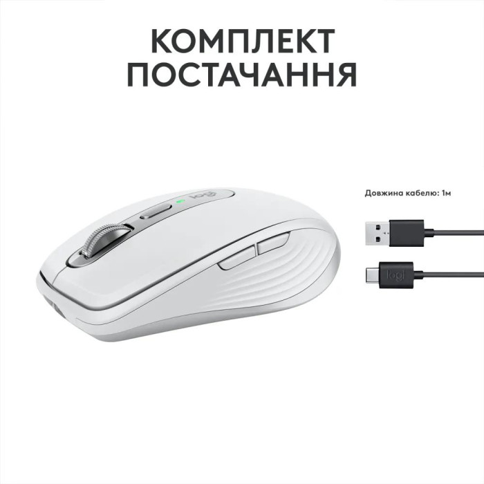 Миша бездротова Logitech MX Anywhere 3S Pale Grey (910-006959)