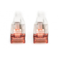 Патч-корд DIGITUS CAT 6 S-FTP, 1м, AWG 27/7, LSZH, сірий DK-1644-010