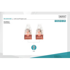 Патч-корд Digitus CAT 6 S-FTP, 2м, LSZH AWG 27/7, сірий  DK-1644-020