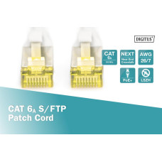 Патч-корд CAT 6A S-FTP, Cu, LSZH AWG 26/7, довжина 2 м, колір сірий DK-1644-A-020 DIGITUS by ASSMANN