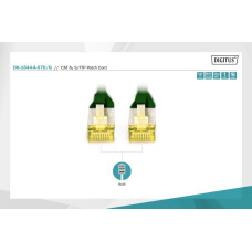 Патч корд CAT 6A S-FTP, зелений, 7 м DK-1644-A-070/G