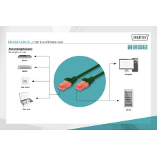 Патч корд CAT6 U/UTP 10M DK-1617-100/G DIGITUS by ASSMANN