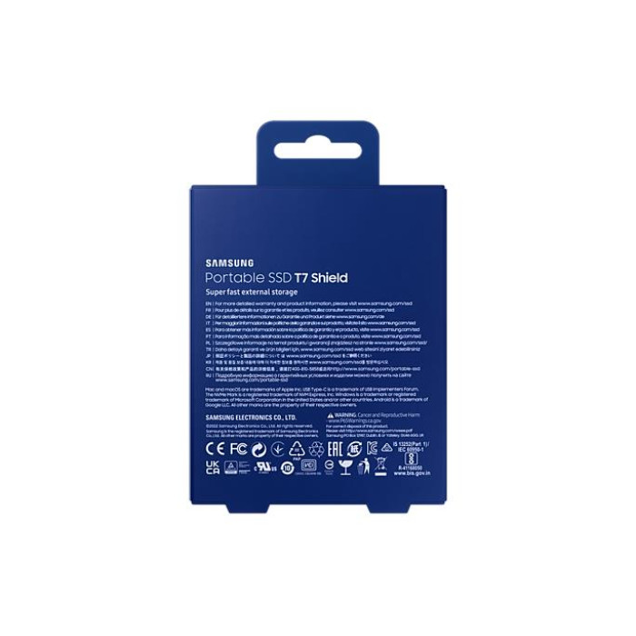 Твердотільний запам’ятовувальний пристрій накопичувач (SSD) USB3.1 1TB EXT. SHIELD T7 MU-PE1T0R/EU SAMSUNG