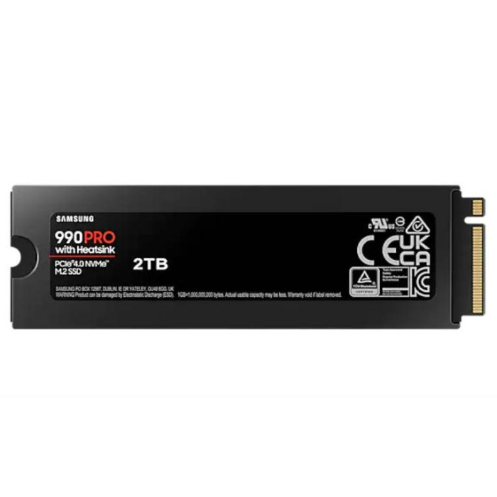 Твердотільний запам’ятовувальний пристрій накопичувач (SSD) G4 M.2 NVME 2TB W/HS 990 PRO MZ-V9P2T0CW SAMSUNG