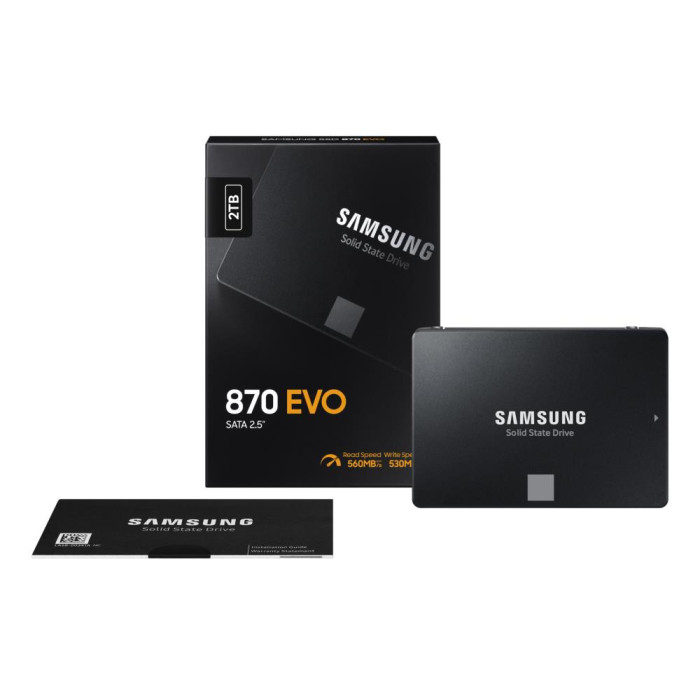 Твердотільний запам’ятовувальний пристрій накопичувач (SSD) SATA2.5" 2TB 6GB/S 870 EVO MZ-77E2T0B/EU SAMSUNG
