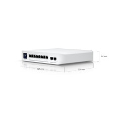 Мережевий комутатор Ethernet 8PORT 2.5GBE POE USW-ENTERPRISE-8-POE UBIQUITI