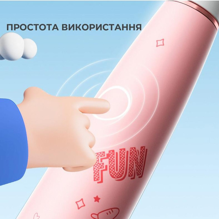 Електрична зубна щітка дитяча Oclean Kids Electric Toothbrush Pink - рожева