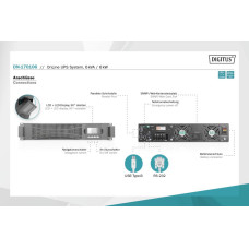 Джерело безперебійного живлення UPS ONLINE 6KVA/ 6KW DN-170106 DIGITUS by ASSMANN