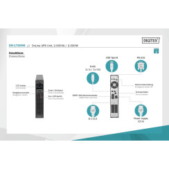 Джерело безперебійного живлення UPS ONLINE 2000VA 2000W DN-170095 ASSMANN