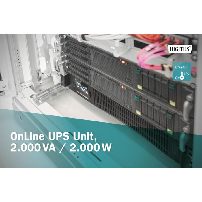 Джерело безперебійного живлення UPS ONLINE 2000VA 2000W DN-170095 ASSMANN