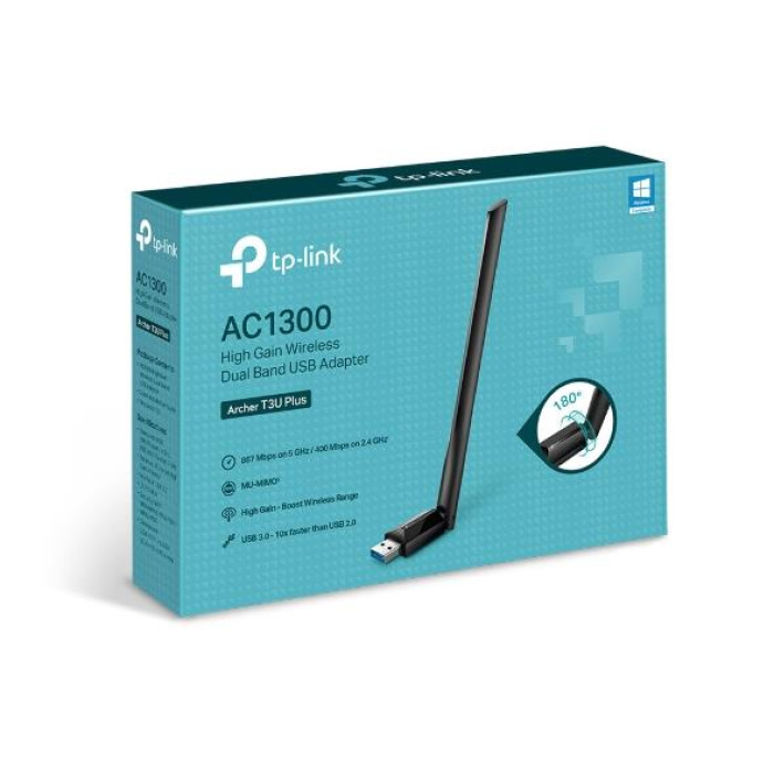 Бездротовий двухдіапазонний USB-адаптер, Archer T3U Plus