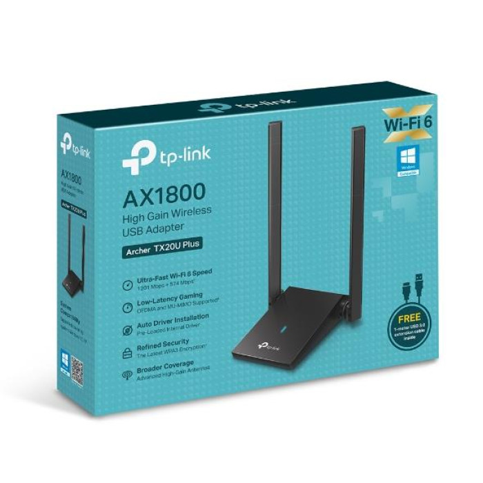 Бездротовий мережевий USB-адаптер, Archer TX20U plus TP-LINK