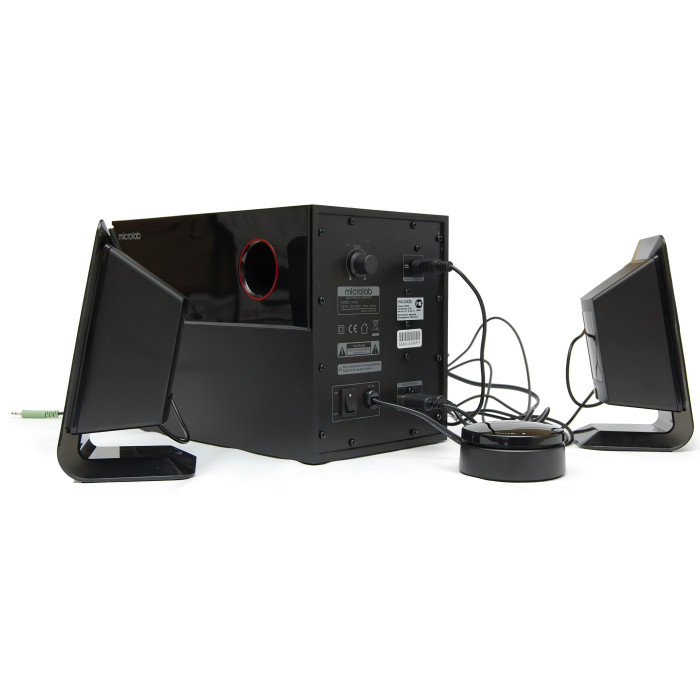 Акустична система MICROLAB M-200 2.1, 40W, mini-jack, чорний