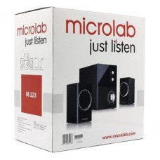 Акустична система MICROLAB M-223 2.1, 17W, mini-jack, чорний