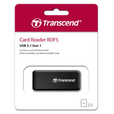 Кардрідер Transcend USB 3.1 Type-A > microSD/SD Чорний