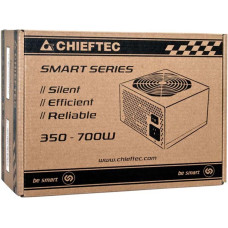 Блок живлення CHIEFTEC Smart  (500W), >85%, 120мм, 1xMB 24pin(20+4), 1xCPU 8pin(4+4), 2xMolex, 3xSATA, 1xPCIe 8pin(6+2)